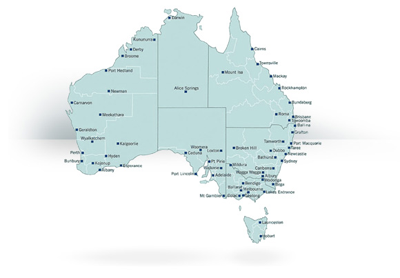australia map